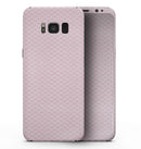 Micro White Shell Pattern Over Pink - Samsung Galaxy S8 Full-Body Skin Kit