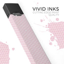 Micro White Shell Pattern Over Pink - Premium Decal Protective Skin-Wrap Sticker compatible with the Juul Labs vaping device