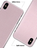 Micro White Shell Pattern Over Pink - iPhone X Clipit Case