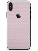 Micro White Shell Pattern Over Pink - iPhone X Skin-Kit