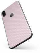 Micro White Shell Pattern Over Pink - iPhone X Skin-Kit