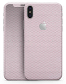 Micro White Shell Pattern Over Pink - iPhone X Skin-Kit