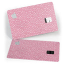 Micro White Stars Over Pink - Premium Protective Decal Skin-Kit for the Apple Credit Card