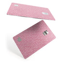 Micro White Stars Over Pink - Premium Protective Decal Skin-Kit for the Apple Credit Card