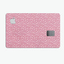 Micro White Stars Over Pink - Premium Protective Decal Skin-Kit for the Apple Credit Card