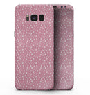 Micro White Stars Over Pink - Samsung Galaxy S8 Full-Body Skin Kit