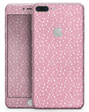 Micro White Stars Over Pink - Skin-kit for the iPhone 8 or 8 Plus