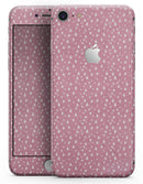 Micro White Stars Over Pink - Skin-kit for the iPhone 8 or 8 Plus
