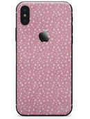Micro White Stars Over Pink - iPhone X Skin-Kit