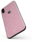 Micro White Stars Over Pink - iPhone X Skin-Kit