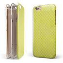 Micro Yellow Snowflake Pattern iPhone 6/6s or 6/6s Plus 2-Piece Hybrid INK-Fuzed Case