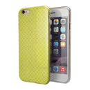 Micro Yellow Snowflake Pattern iPhone 6/6s or 6/6s Plus 2-Piece Hybrid INK-Fuzed Case