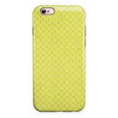 Micro Yellow Snowflake Pattern iPhone 6/6s or 6/6s Plus 2-Piece Hybrid INK-Fuzed Case