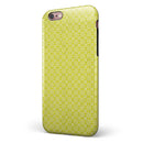 Micro Yellow Snowflake Pattern iPhone 6/6s or 6/6s Plus 2-Piece Hybrid INK-Fuzed Case