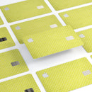 Micro Yellow Snowflake Pattern - Premium Protective Decal Skin-Kit for the Apple Credit Card