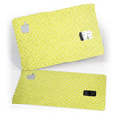 Micro Yellow Snowflake Pattern - Premium Protective Decal Skin-Kit for the Apple Credit Card