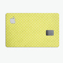Micro Yellow Snowflake Pattern - Premium Protective Decal Skin-Kit for the Apple Credit Card