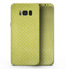 Micro Yellow Snowflake Pattern - Samsung Galaxy S8 Full-Body Skin Kit