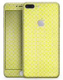 Micro Yellow Snowflake Pattern - Skin-kit for the iPhone 8 or 8 Plus