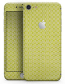 Micro Yellow Snowflake Pattern - Skin-kit for the iPhone 8 or 8 Plus