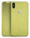 Micro Yellow Snowflake Pattern - iPhone X Skin-Kit