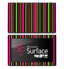 Vertical Neon Pink & Green Skin for the Microsoft Surface