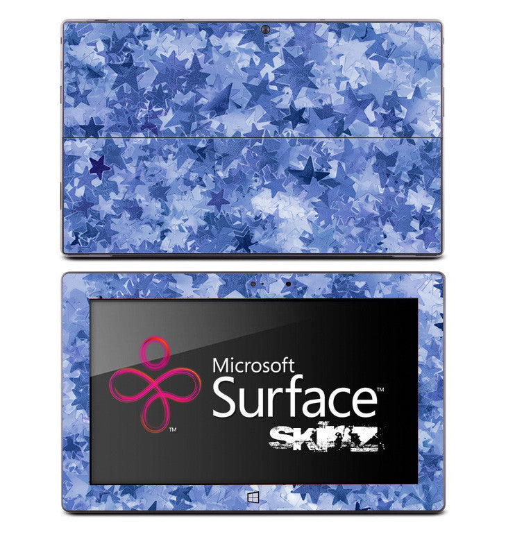 Light Blue Stars Skin for the Microsoft Surface