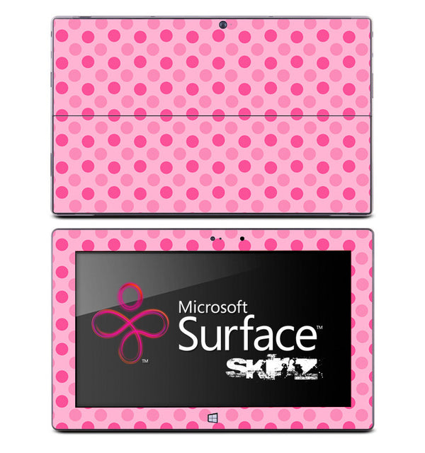 Pink Polka Dots Skin for the Microsoft Surface