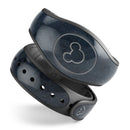 Midnight Navy Grunge Surface - Decal Skin Wrap Kit for the Disney Magic Band
