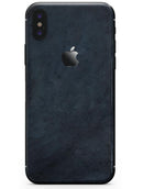 Midnight Navy Grunge Surface - iPhone X Skin-Kit