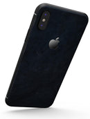Midnight Navy Grunge Surface - iPhone X Skin-Kit