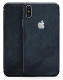 Midnight Navy Grunge Surface - iPhone X Skin-Kit