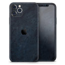 Midnight Navy Grunge Surface - Vinyl Skin Wrap for iPhone 17 Pro Max, 17 Pro, 17 Air, 17, 16 & All Models — Soft Matte or Ultra Gloss