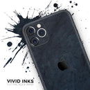 Midnight Navy Grunge Surface - Vinyl Skin Wrap for iPhone 17 Pro Max, 17 Pro, 17 Air, 17, 16 & All Models — Soft Matte or Ultra Gloss