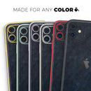 Midnight Navy Grunge Surface - Vinyl Skin Wrap for iPhone 17 Pro Max, 17 Pro, 17 Air, 17, 16 & All Models — Soft Matte or Ultra Gloss