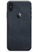 Midnight Navy Textured Sky - iPhone X Skin-Kit
