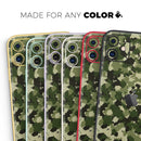 Military Camouflage V1 - Vinyl Skin Wrap for iPhone 17 Pro Max, 17 Pro, 17 Air, 17, 16 & All Models — Soft Matte or Ultra Gloss