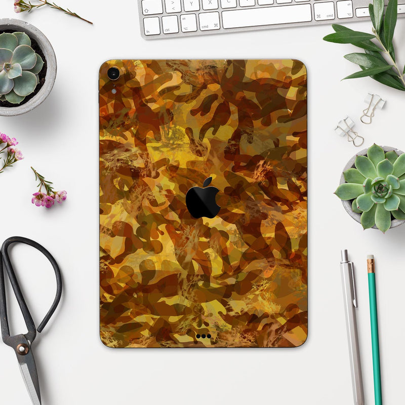 Military Jungle Camouflage V2 - Full Body Skin Decal for the Apple iPad Pro 12.9", 11", 10.5", 9.7", Air or Mini (All Models Available)