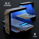 Minimalistic Marble Slate V52 UV Germicidal Sanitizing Sterilizing Wireless Smart Phone Screen Cleaner + Charging Station