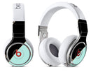 Minimalistic Mint and Gold Striped V1 - Full Body Skin Decal Wrap Kit for Beats by Dre