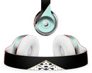 Minimalistic Mint and Gold Striped V1 - Full Body Skin Decal Wrap Kit for Beats by Dre