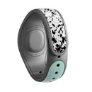Minimalistic Mint and Gold Striped V1 - Full Body Skin Decal Wrap Kit for Disney Magic Band