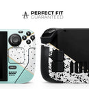 Minimalistic Mint and Gold Striped V1 // Vinyl Skin Wrap for Steam Deck OLED & Steam Deck (LCD) — Soft Matte or Ultra Gloss