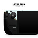 Minimalistic Mint and Gold Striped V1 // Vinyl Skin Wrap for Steam Deck OLED & Steam Deck (LCD) — Soft Matte or Ultra Gloss