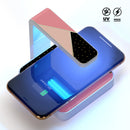 Minimalistic Peach and Black Striped V1 UV Germicidal Sanitizing Sterilizing Wireless Smart Phone Screen Cleaner + Charging Station