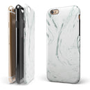 Mint 19 Textured Marble iPhone 6/6s or 6/6s Plus 2-Piece Hybrid INK-Fuzed Case