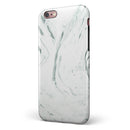 Mint 19 Textured Marble iPhone 6/6s or 6/6s Plus 2-Piece Hybrid INK-Fuzed Case