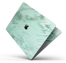 Mint Marble & Digital Gold Foil V5 - Skin Decal Wrap Kit Compatible with the Apple MacBook Pro, Pro with Touch Bar or Air (11", 12", 13", 15" & 16" - All Versions Available)