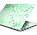 Mint Marble & Digital Gold Foil V9 - Skin Decal Wrap Kit Compatible with the Apple MacBook Pro, Pro with Touch Bar or Air (11", 12", 13", 15" & 16" - All Versions Available)