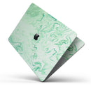 Mint Marble & Digital Gold Foil V9 - Skin Decal Wrap Kit Compatible with the Apple MacBook Pro, Pro with Touch Bar or Air (11", 12", 13", 15" & 16" - All Versions Available)